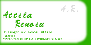 attila renoiu business card